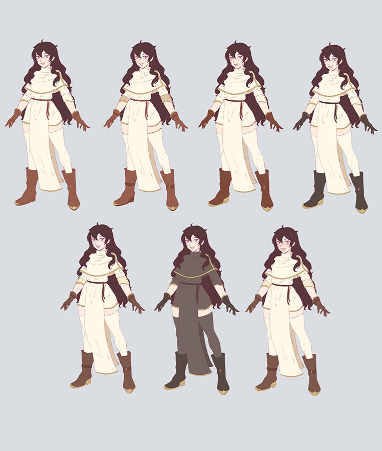 Rose Dragonquiver Concept art -Creating color clothes